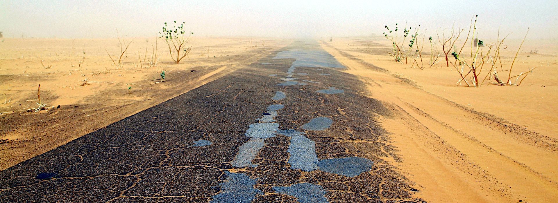 Sandstorm. route d'espoir Mauritania.