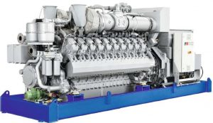 CHP engine MTU.