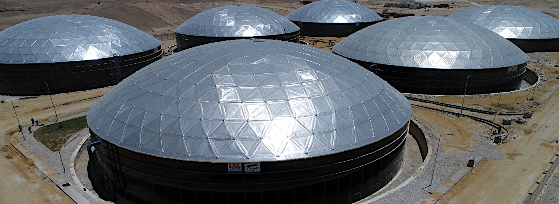 potable water storage for desalination plants.