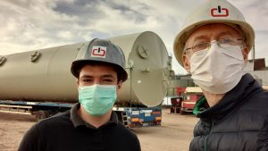 desulfurization tower. Sidi Allal Tazi.