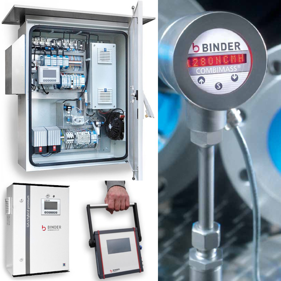 Binder analyzer and flowmeter of COMBIMASS product line