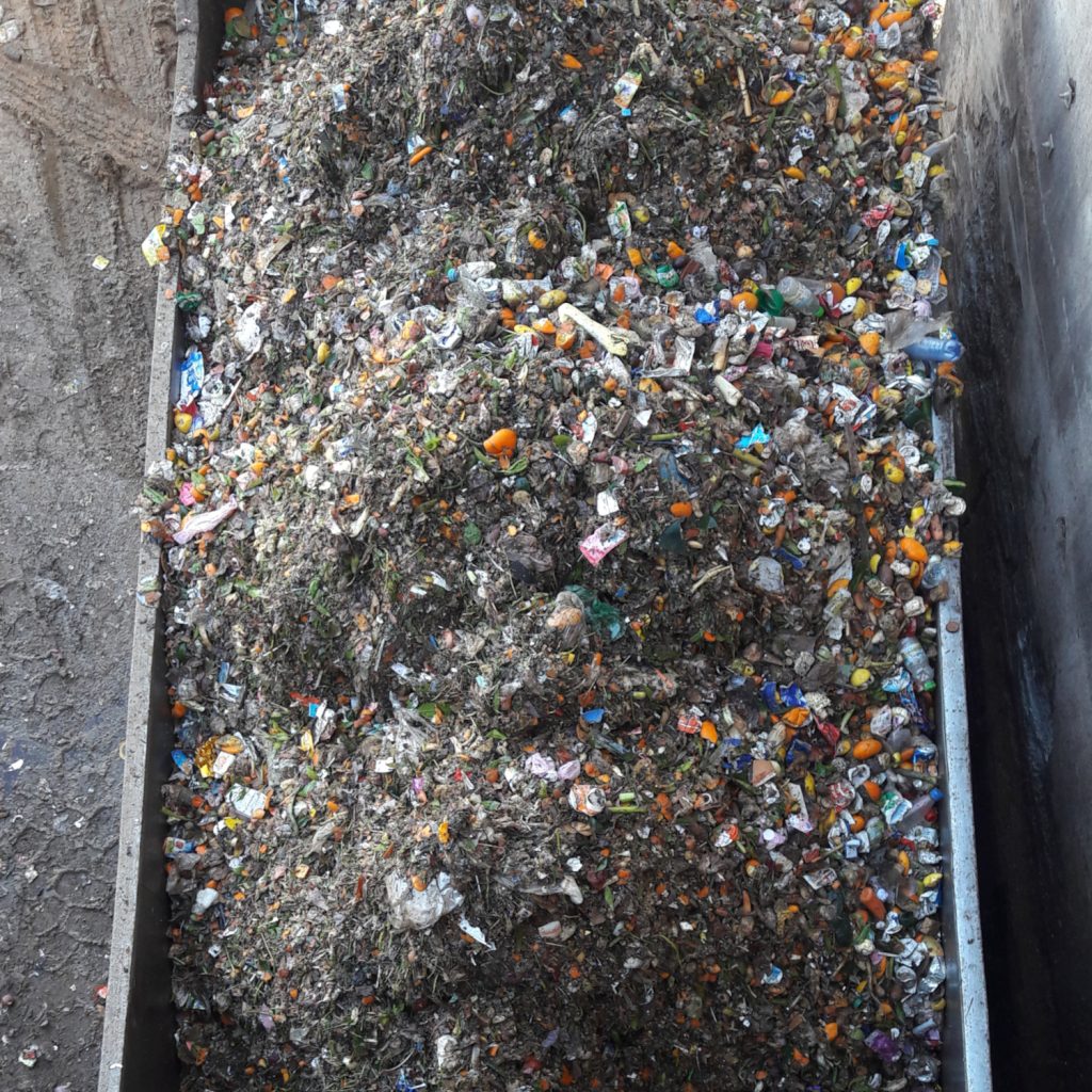 OFMSW quality depends apertures size of trommel  sieve holes.